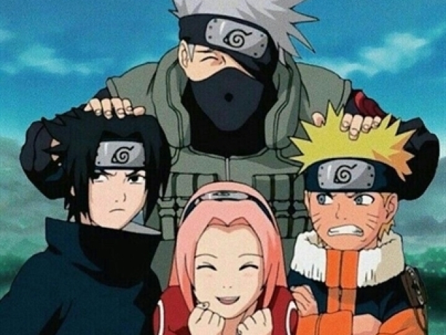 Time 7, Naruto, Sasuke, Sakura e Kakashi