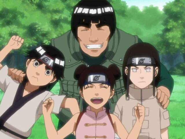 rock lee, neji e tenten