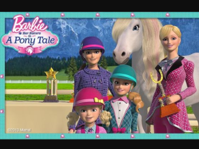 Barbie e suas irmãs em Uma Aventura de Cavalos