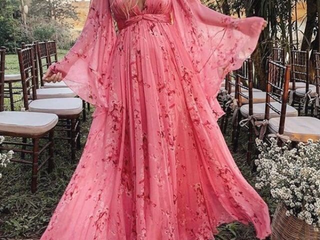 vestido rosa