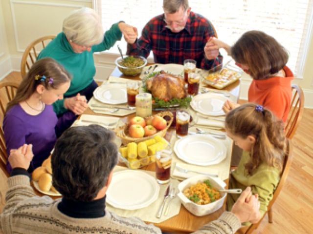 Um jantar com as nossas famílias