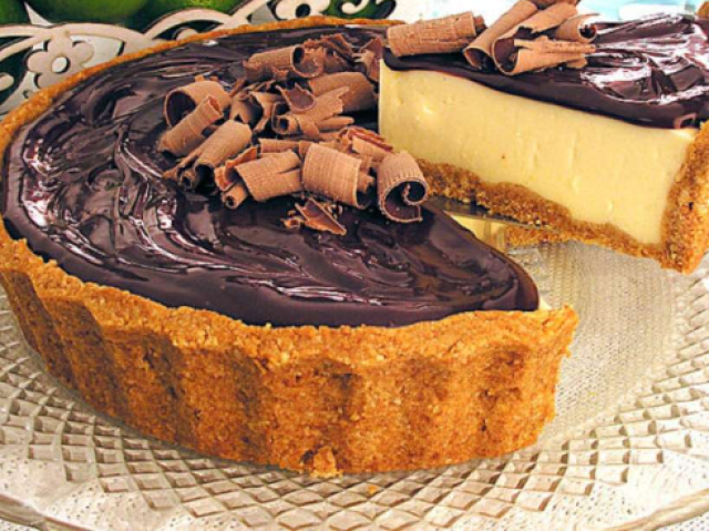 Torta de limão com chocolate