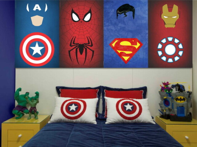 decoração de super herois