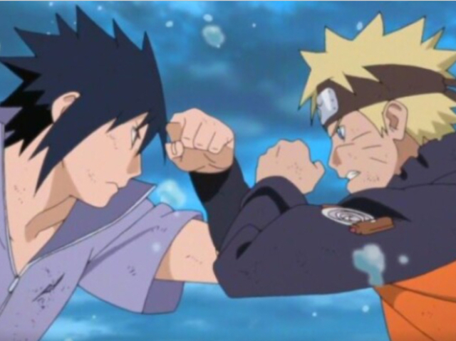 Ou Naruto e Sasuke batalha final