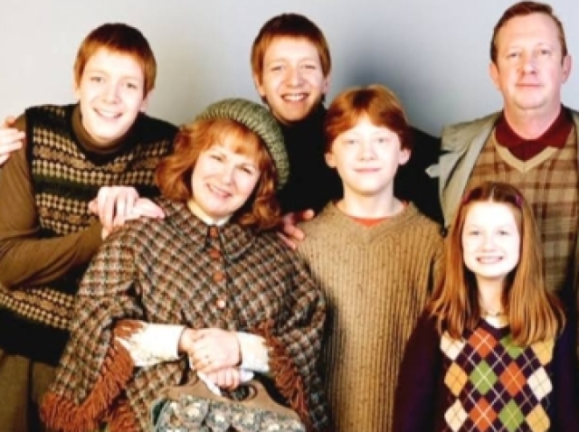 A família Weasley.