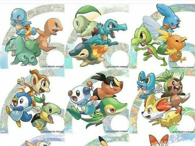 Qual seria o melhor Pokémon inicial para você? (gen 1-8)
