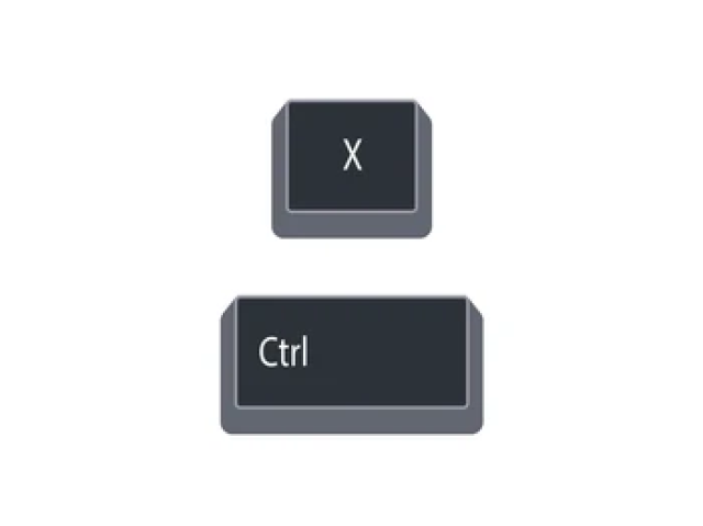 Ctrl + X