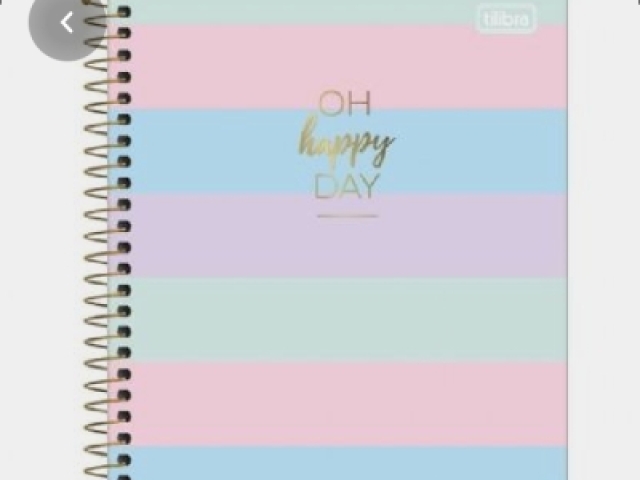 Caderno pastel