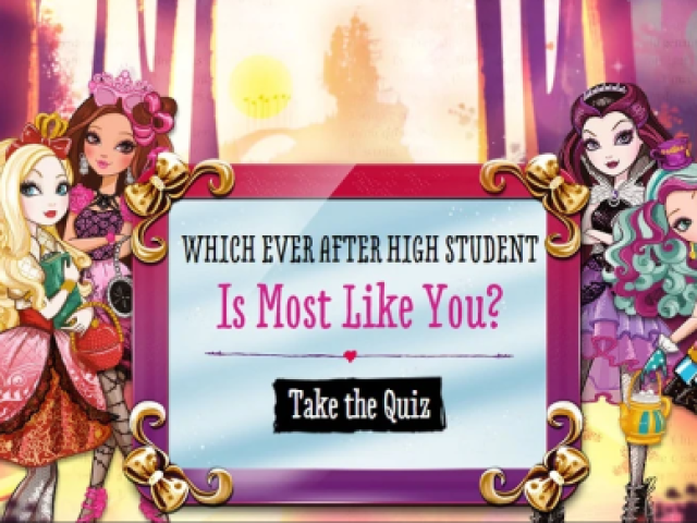 Qual estudante de Ever After High é mais parecido com você?