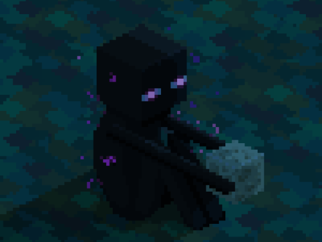 O Enderman tem medo de nada;-;