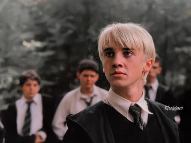 Ele já começou decidido tentando ser o Draco MalfoyMalfoy