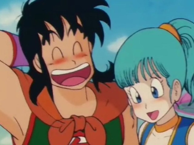 Pede para Bulma pedir com jeitinho para que Yamcha entregue a esfera que ele possui e se junte à eles nessa aventura.