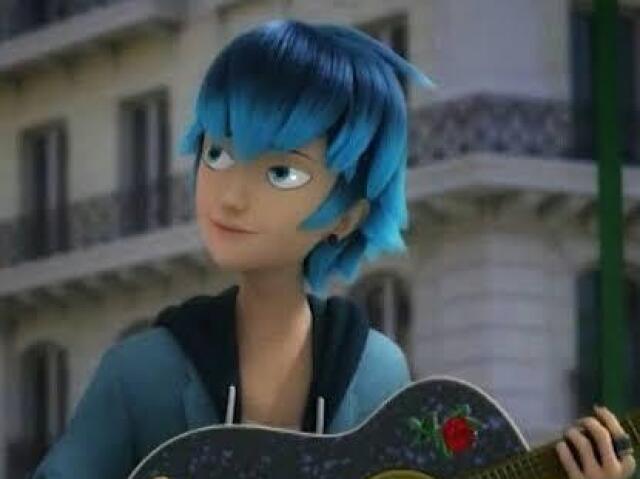 Um menino que dá em sima da marinette