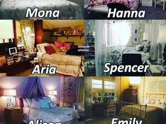 Qual quarto das meninas de Pretty Little Liars seria o seu?