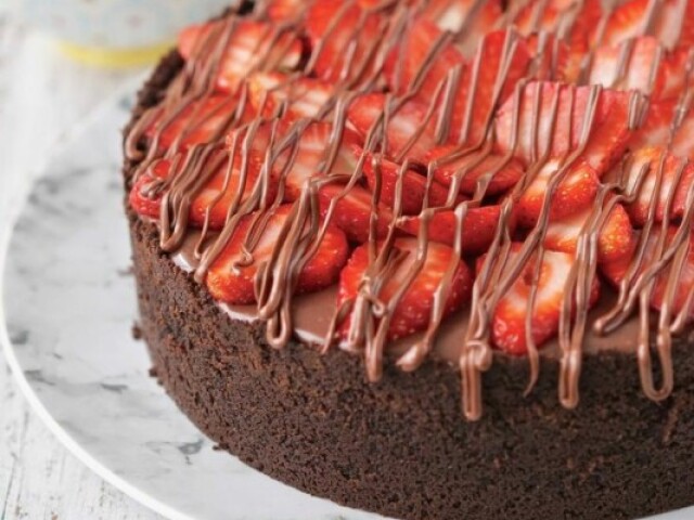 Torta de morango 
com chocolate