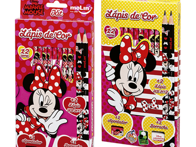 lapis de cor minnie