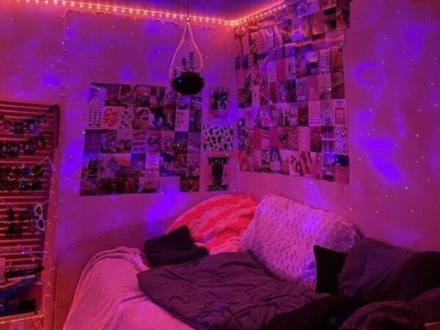 Roxo e com leds!