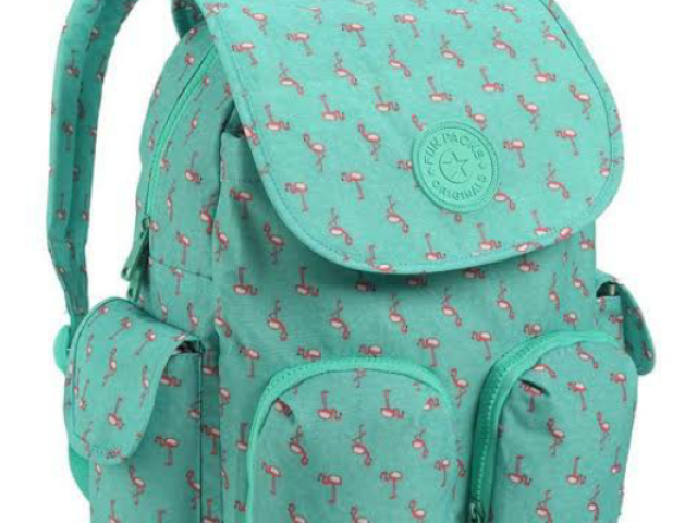 Que linda! Bolsa de flamingos😍💝