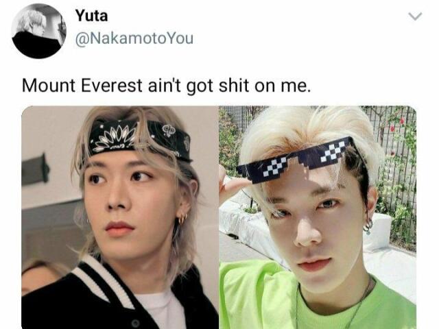 Quando o Mark corta o long hair do Yuta.