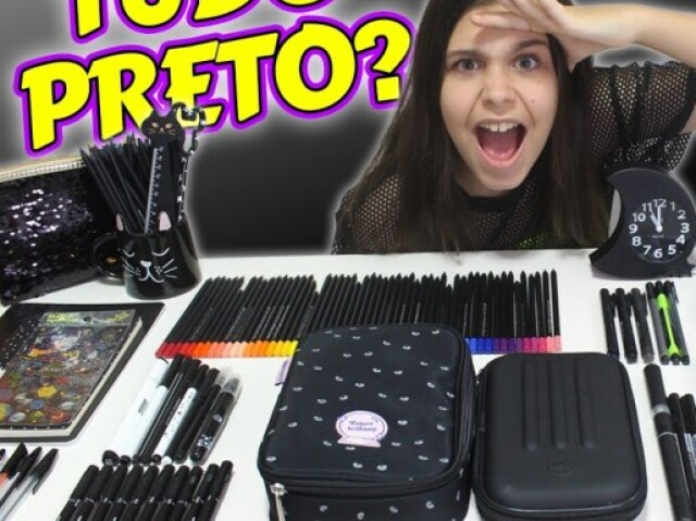 Material e-girl preto