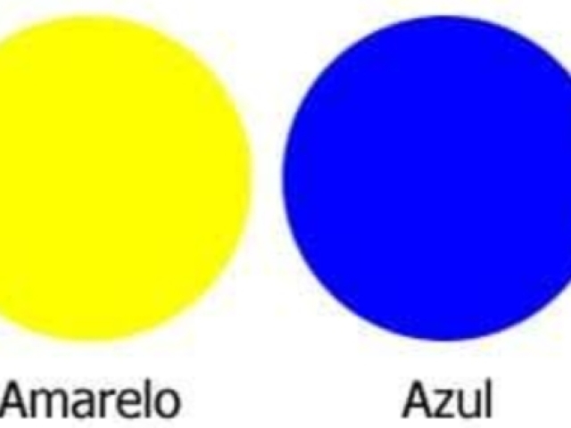 O amarelo e azul