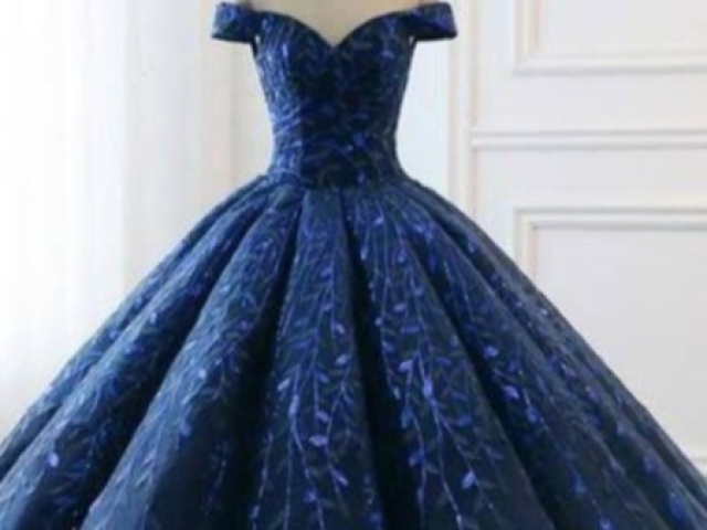 Vestido longo bem azul mar._.