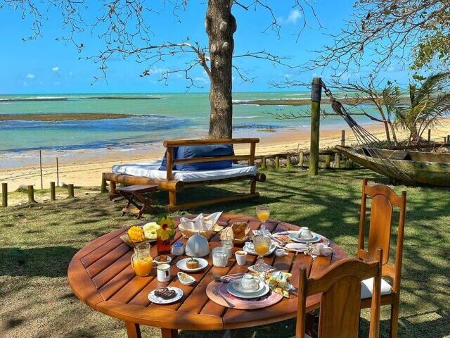 De vista para a praia.