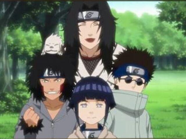 Kurenai, Kiba, Shino, Hinata