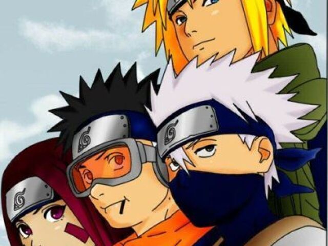 Minato, Obito, Kakashi, Rin