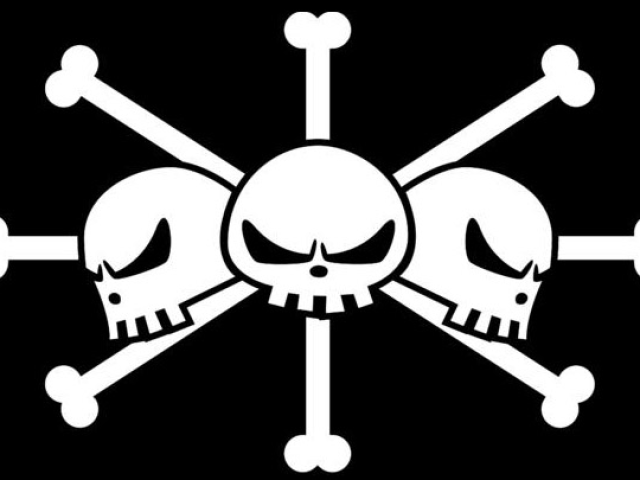 Bandeira dos piratas do Barba Negra