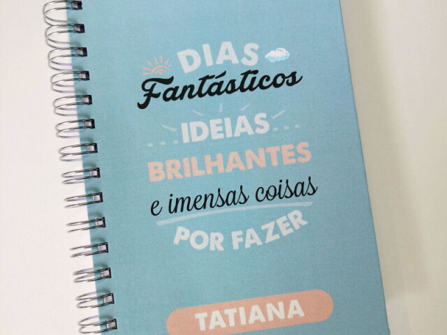 Agenda com frases