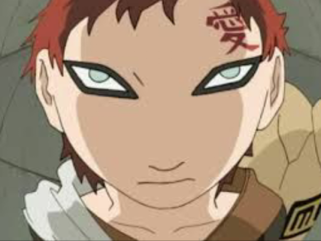 Olha o cabeção do gaara kkkkk