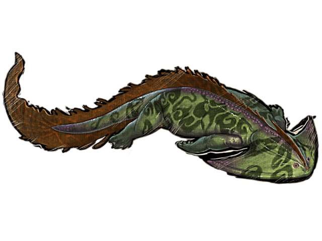 Parabéns você seria um diplocaulus!