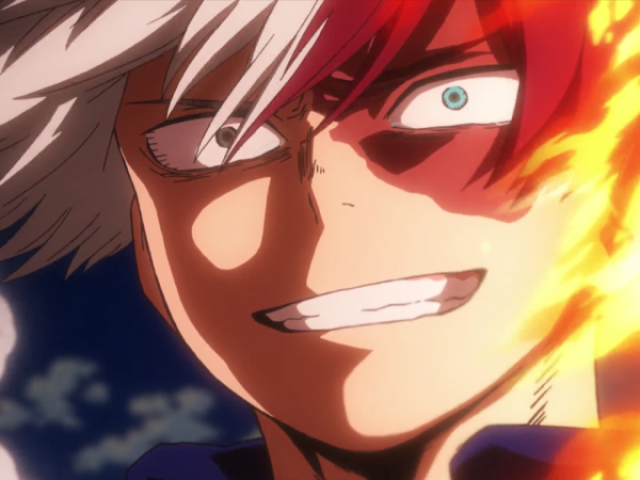 Ajuda o Todoroki a derrotar o Bakugou