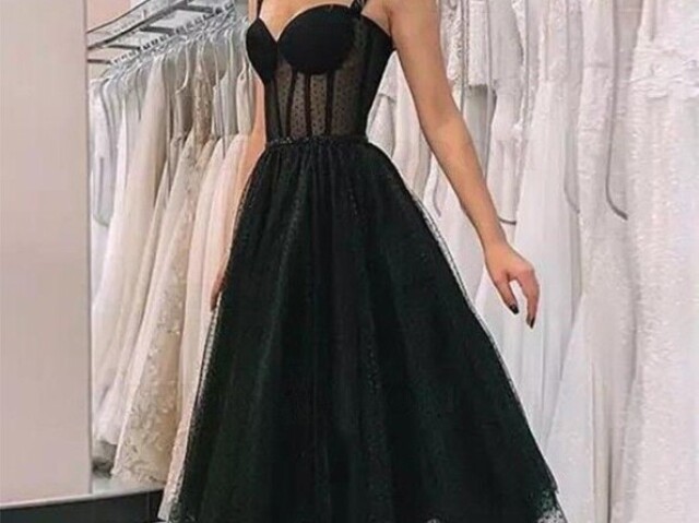 Um vestido gótico porém lindo