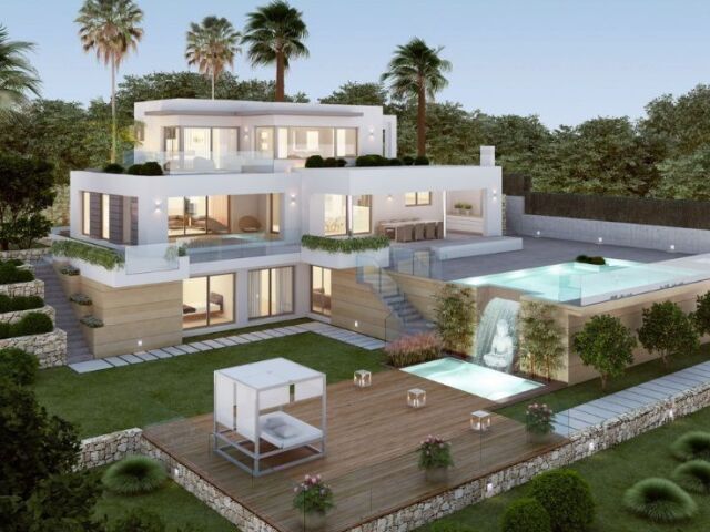 Monte sua casa moderna
