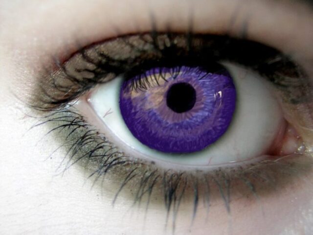 olhos violeta