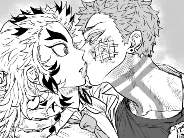 🍡rengoku x akaza🍡