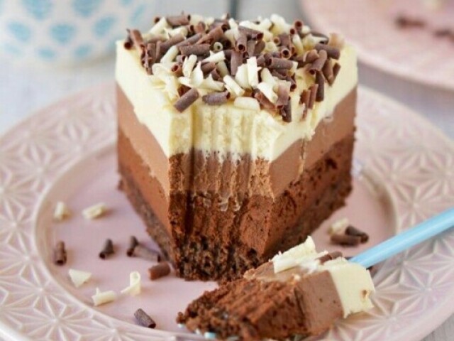 Torta mousse 3 chocolates ♡
