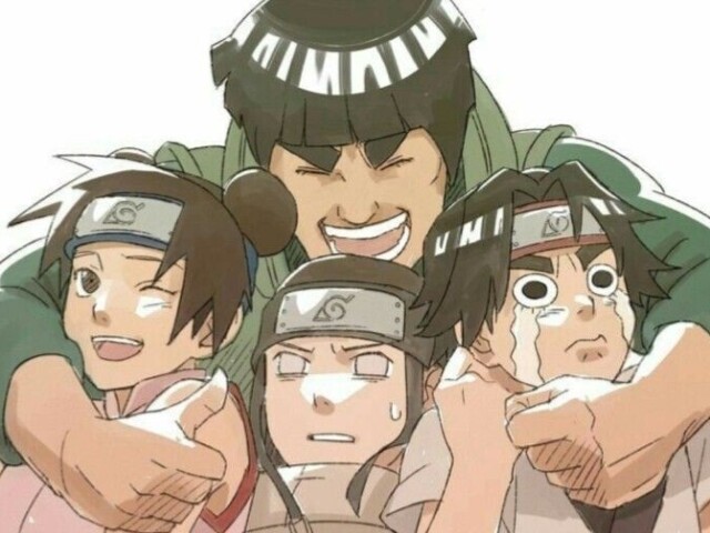 neji , tenten e rock lee.