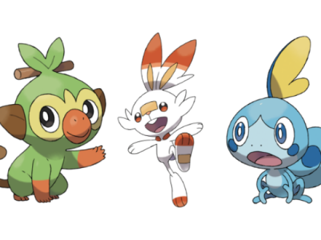 Scorbunny, Sobble e Grokey