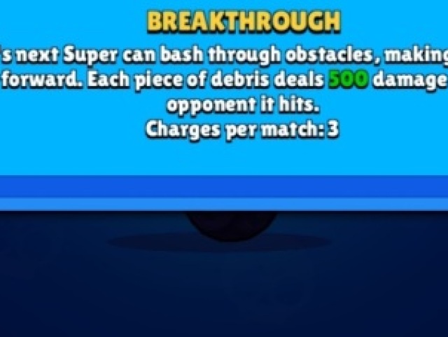 breakthrough?