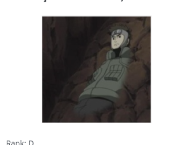 Doton - Iwagakure No Jutsu (Libertação da Terra - Técnica de Ocultação em Pedras)