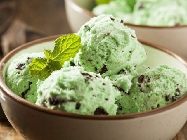 Menta com chocolate