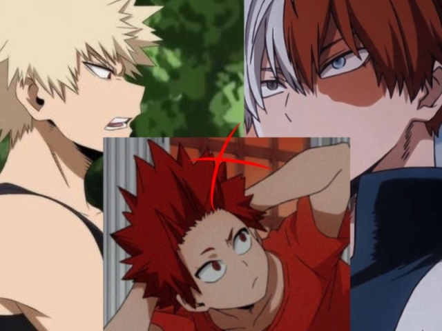 Bakugou, Todoroki e Kiri, isso sim eu chamo de quarto quadisal, ops, grupo de 4 amigos quer dizer..