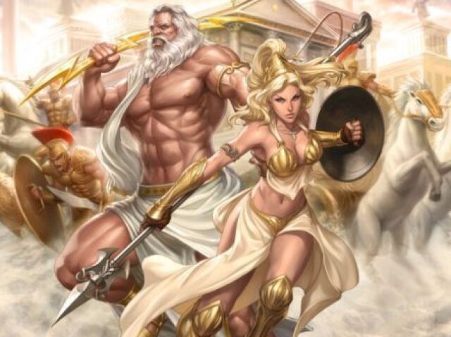 Atena e Zeus