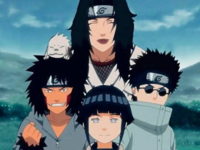 Hinata, Kiba, Shino e Kurenai