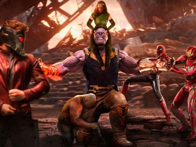 Vingadores x Thanos (luta em titã)