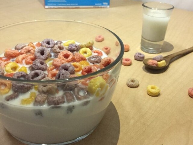 sĂł um cereal mesmo