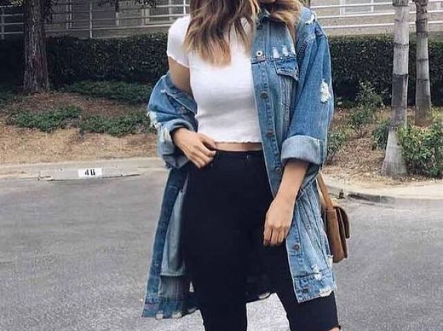 Aesthetic confortável: jeans é a peça principal, jaquetas e calças com blusas simples